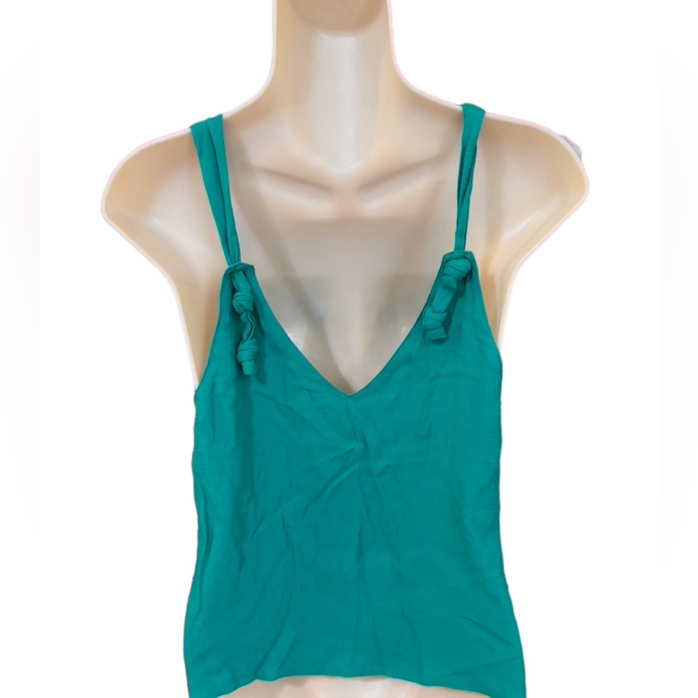 Le Lis Green Knot Tie Top NWT - Picture 5 of 5